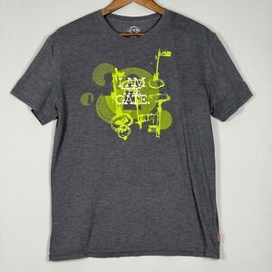GOEX I Am The Gate Graphic Tee Mens Medium Gray Excellent Scripture T-ShirT